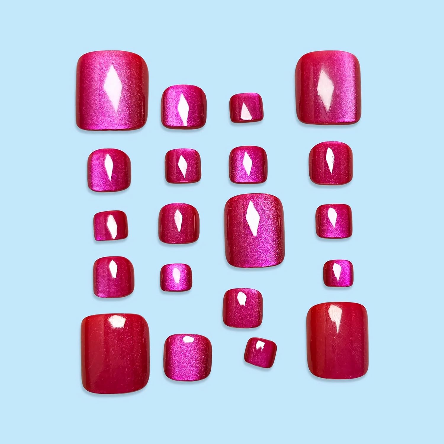 เล็บปลอมอะคริลิคแบบกดติด 96 ชิ - Nail Art Cat Eye บทวิจารณ์และราคา
