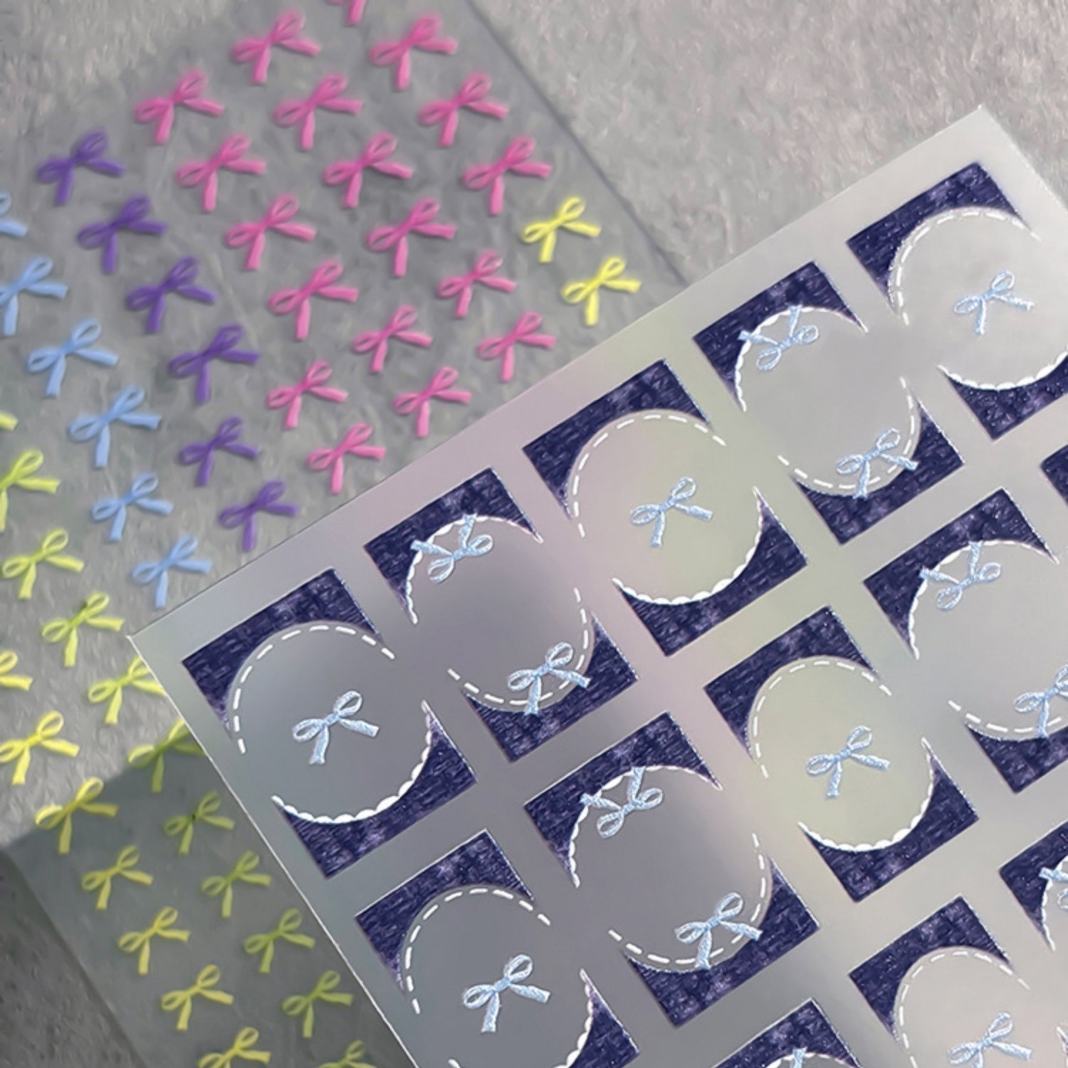 สติ๊กเกอร์ตกแต่งเล็บลายตารางสี - Nail Art Denim บทวิจารณ์และราคา