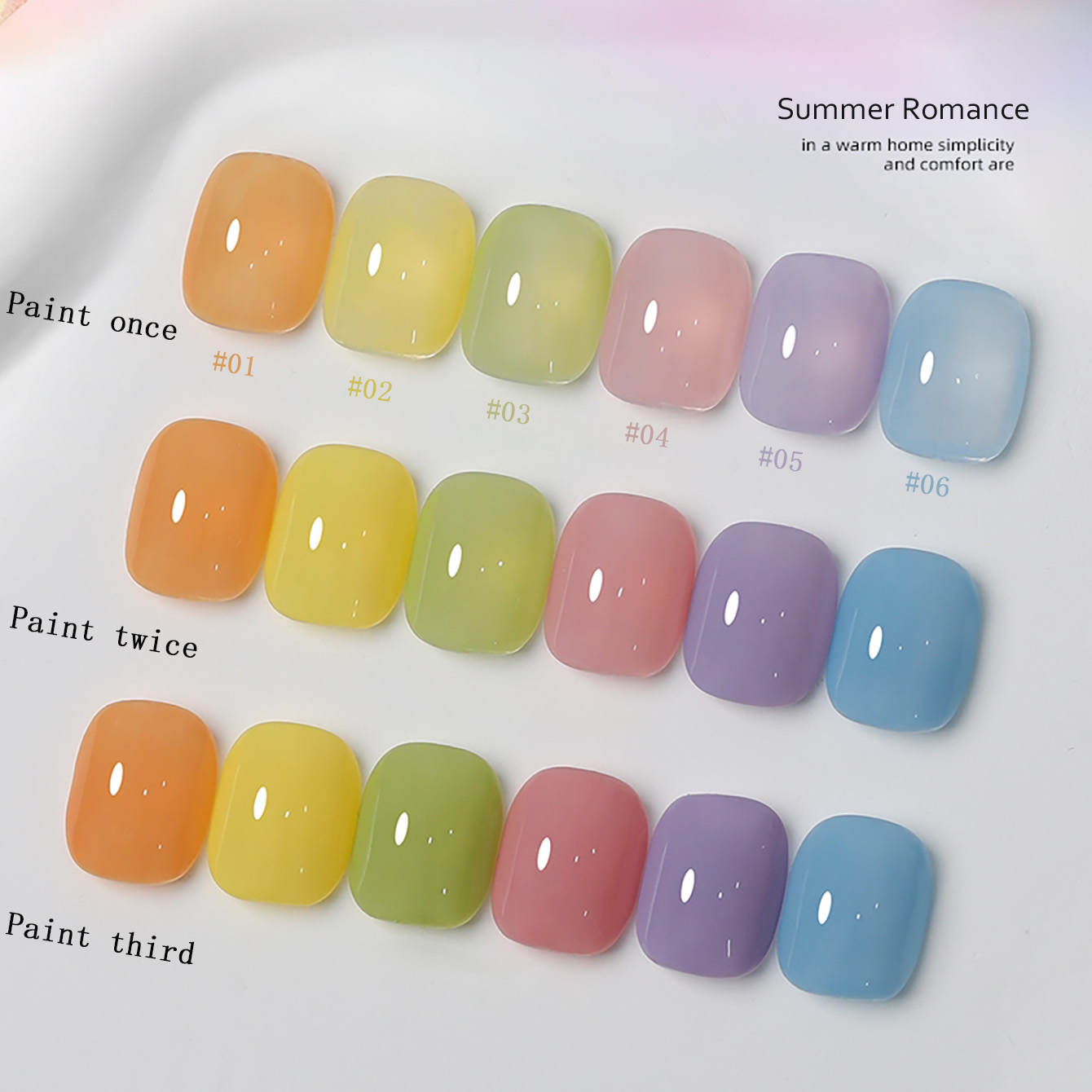 SHAKA 1-6 ชิ้นโรแมนติกมาการอง  - Nail Art Valentines Day บทวิจารณ์และราคา