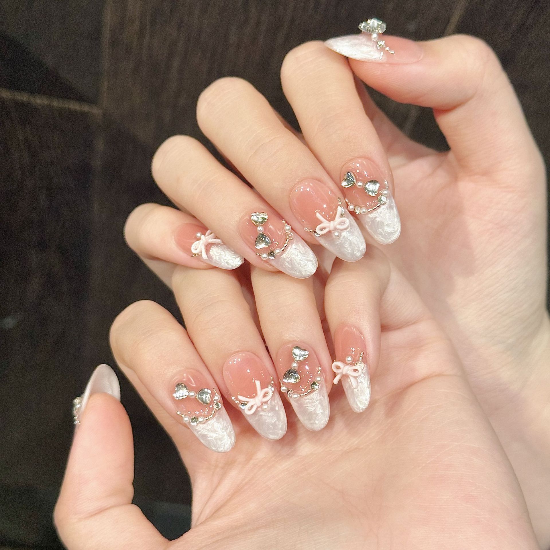 10pcs Handmade กดบนเล็บภาษาฝรั - Nail Art Cat Eye บทวิจารณ์และราคา