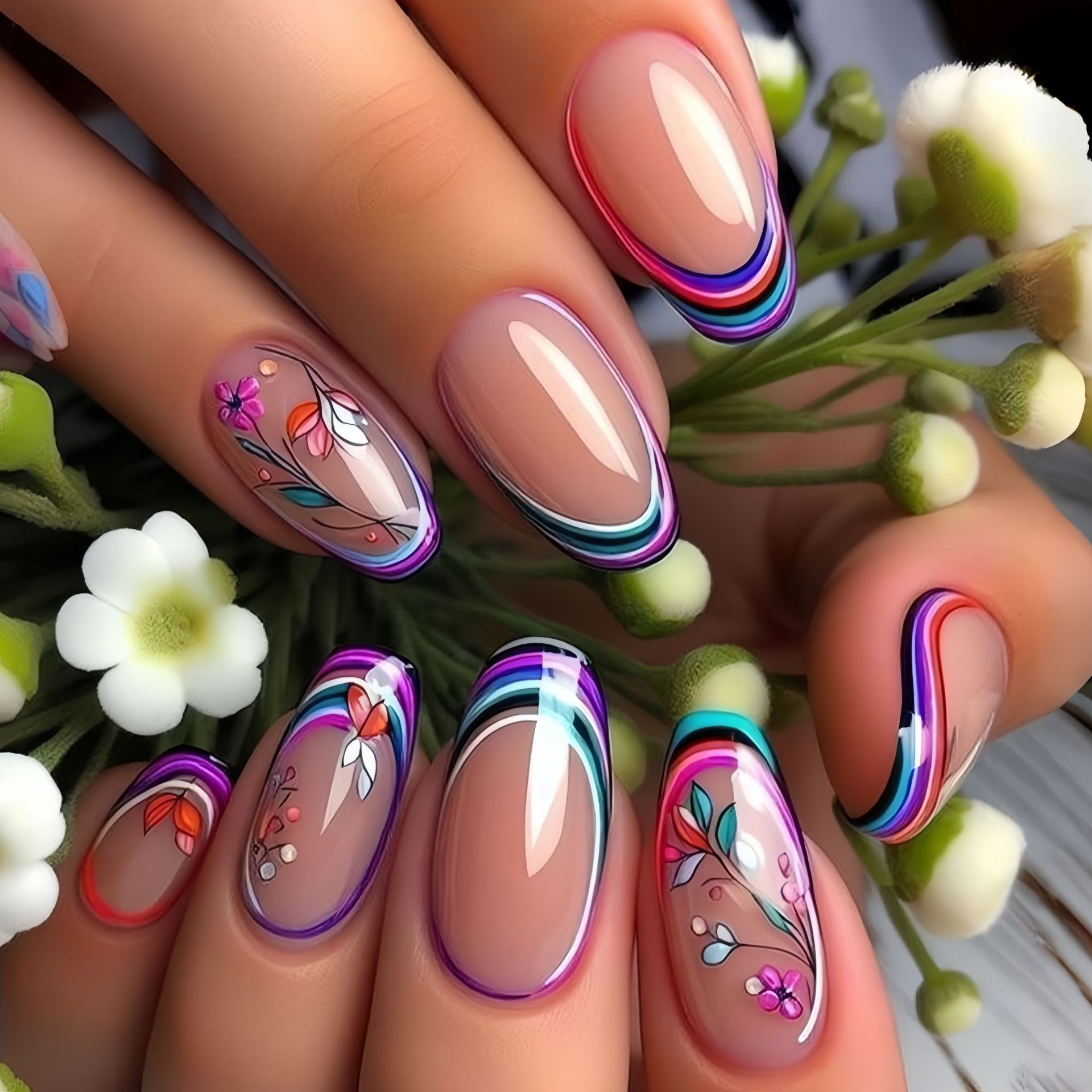 เล็บปลอมขนาดกลางสำหรับผู้หญิงแ - Press On Nail Set บทวิจารณ์และราคา