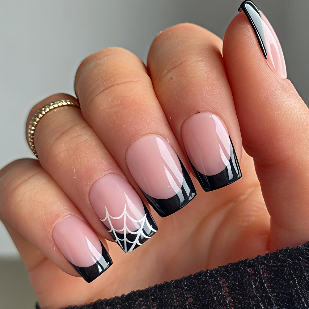 24 ชิ้น เล็บปลอมลายฮาโลวีน สีช - Nail Art Jelly บทวิจารณ์และราคา