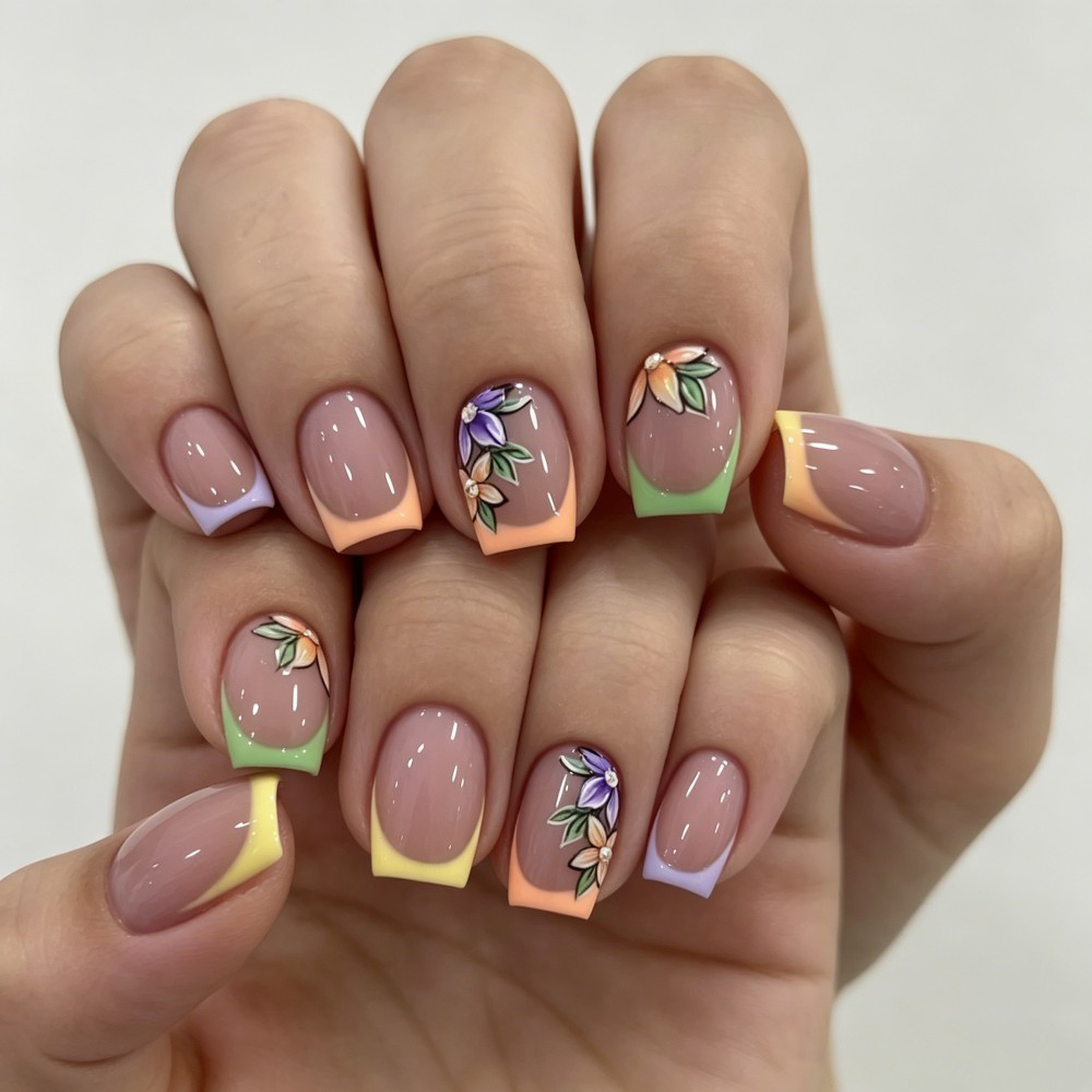 เล็บปลอมแบบเต็มแผ่น 24 ชิ้น สี - Press On Nail Set บทวิจารณ์และราคา