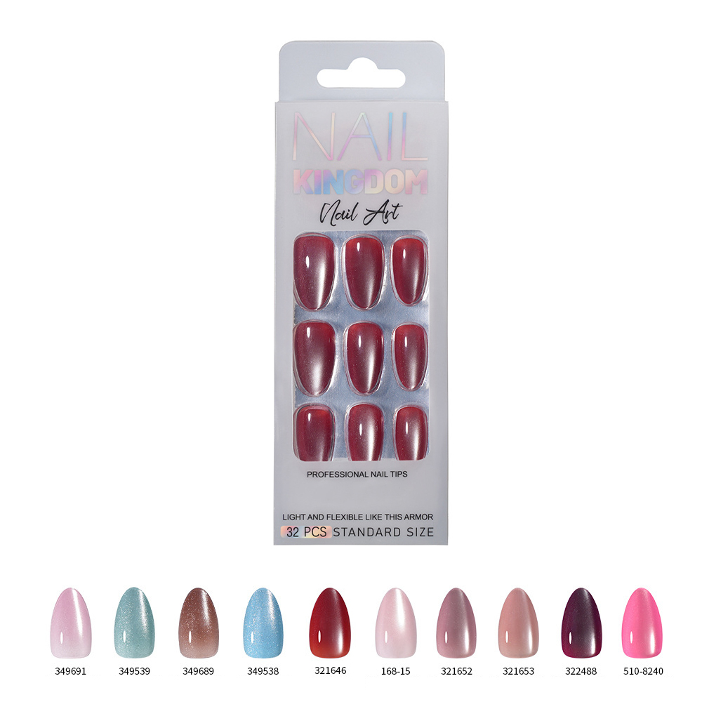 VITAGWX 32 ชิ้น เล็บปลอมแบบกดต - Nail Art Cat Eye บทวิจารณ์และราคา
