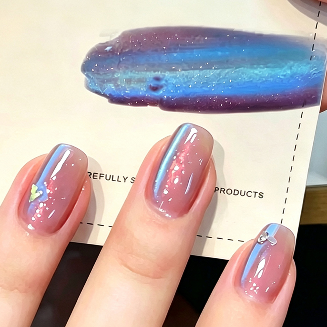 ยาทาเล็บเจลออโรร่าแคทอาย สีชมพ - Nail Art Chrome บทวิจารณ์และราคา