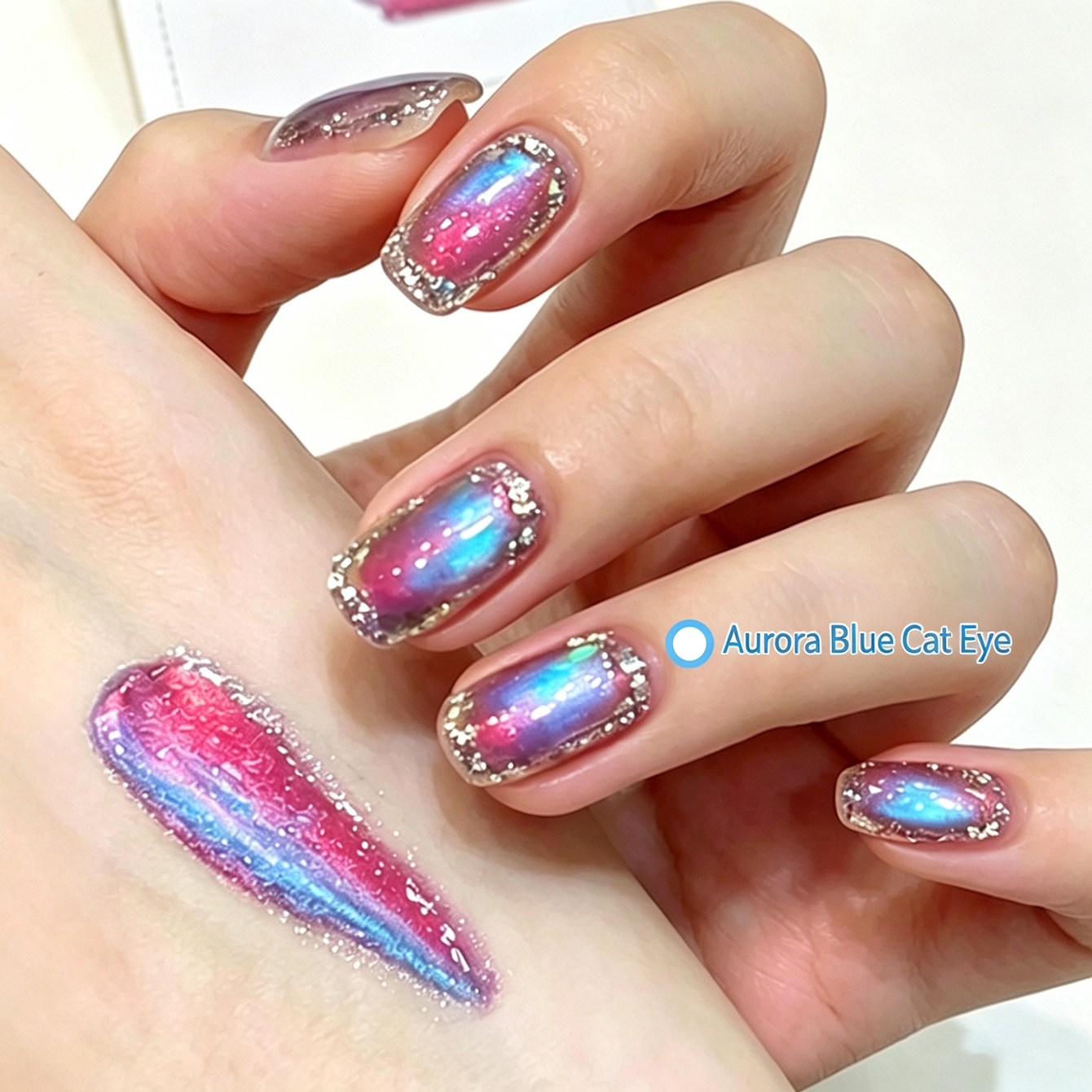 ยาทาเล็บเจลออโรร่าแคทอาย สีชมพ - Nail Art Chrome บทวิจารณ์และราคา