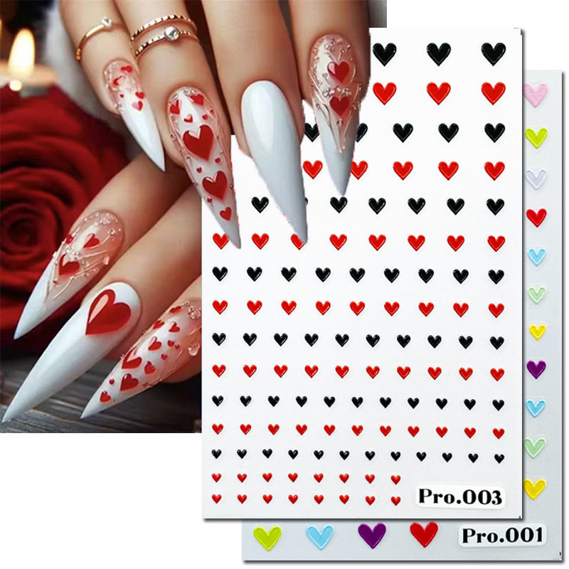 5d นูนสติกเกอร์เล็บวันวาเลนไทน - Nail Art Valentines Day บทวิจารณ์และราคา