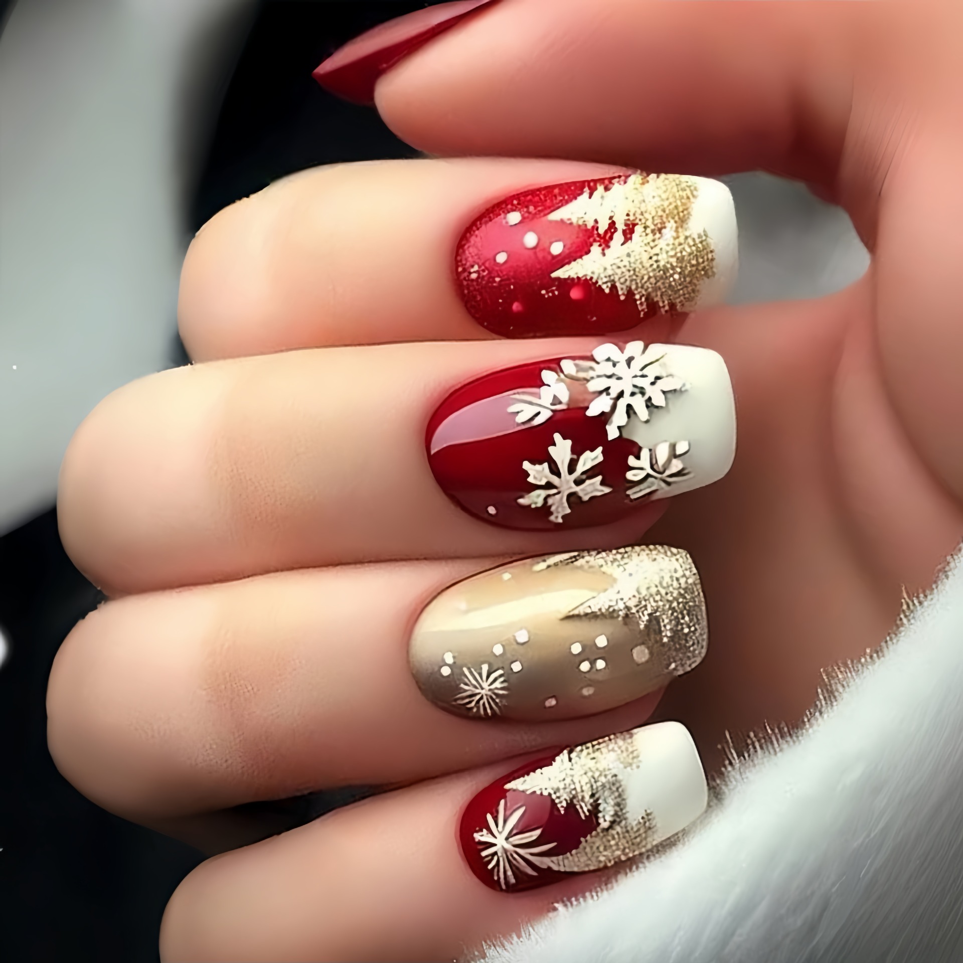 เล็บปลอมขนาดกลางสำหรับงานปาร์ต - Press On Nail Set บทวิจารณ์และราคา
