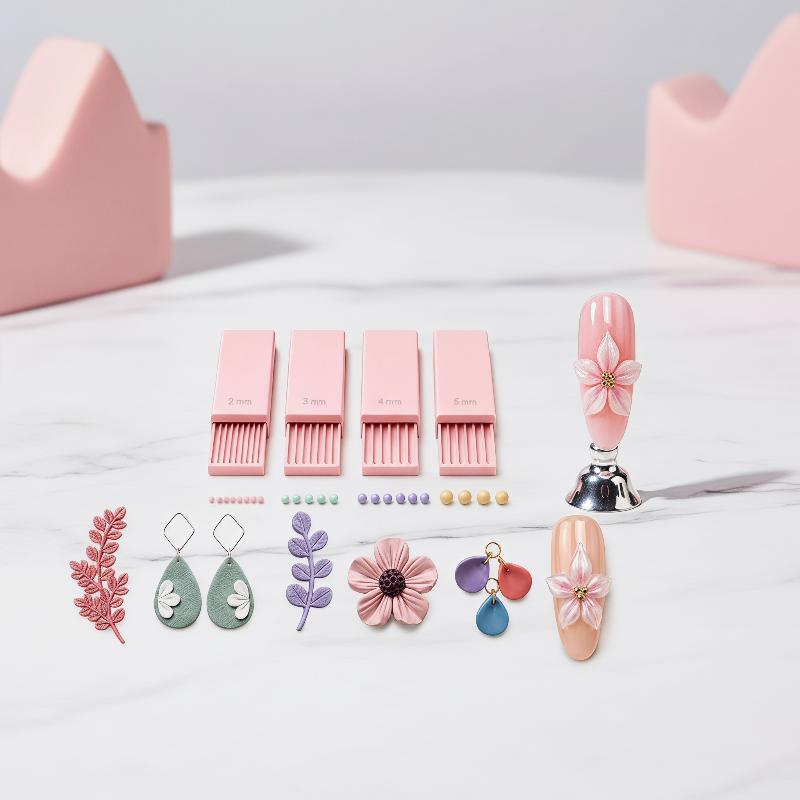 ชุดลูกกลิ้งลูกปัดตกแต่งเล็บ 4  - Nail Art Jelly บทวิจารณ์และราคา