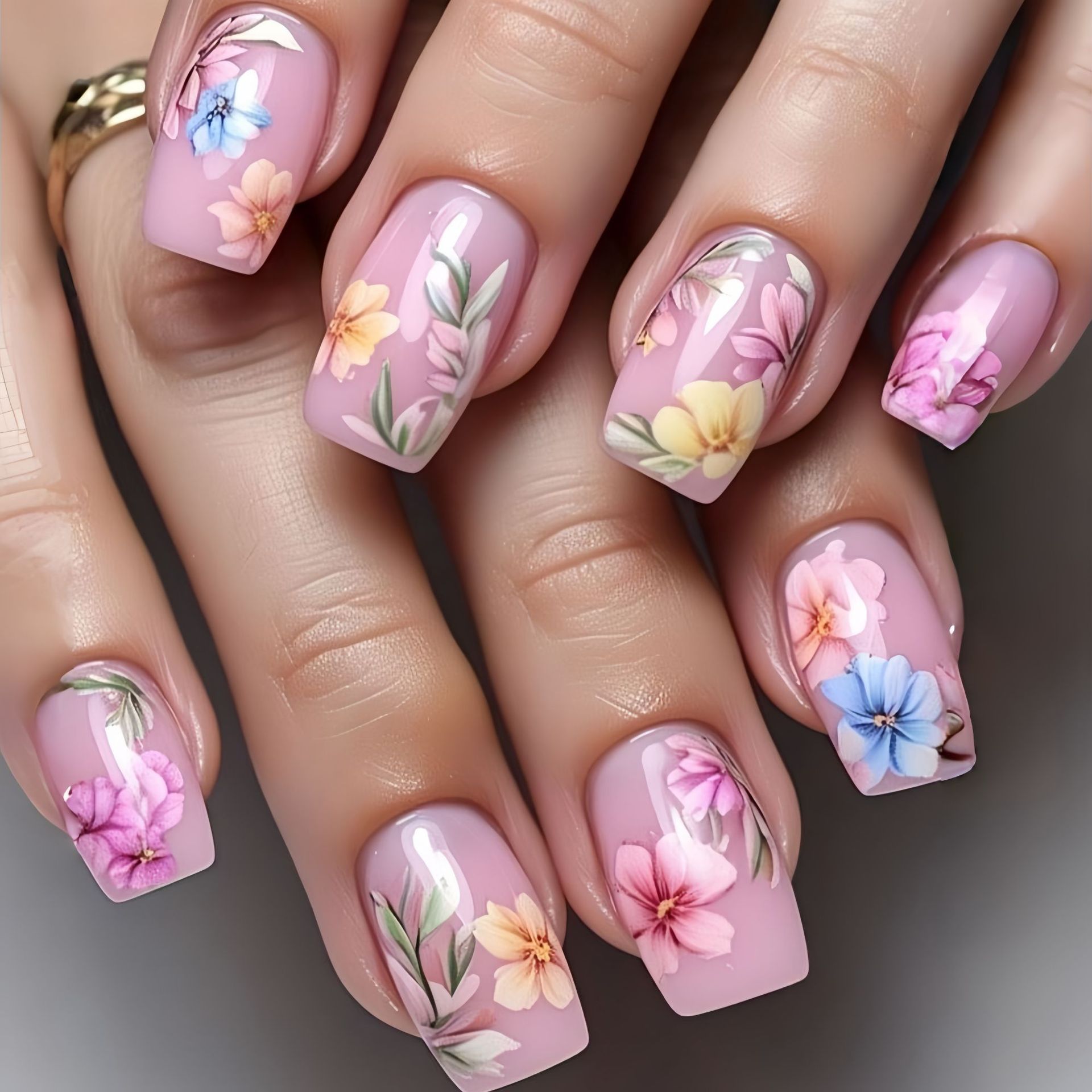 เล็บปลอมขนาดกลางสำหรับผู้หญิงแ - Press On Nail Set บทวิจารณ์และราคา