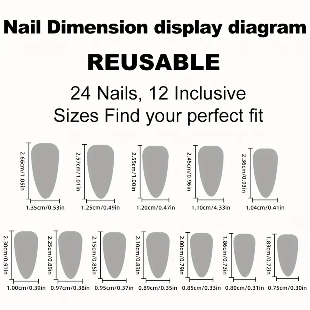 24 ชิ้น เล็บปลอมทรงอัลมอนด์ สี - Nail Art Jelly บทวิจารณ์และราคา
