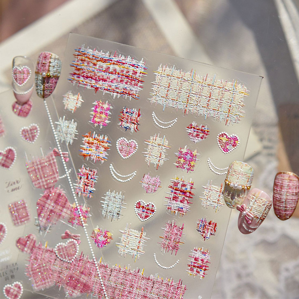 สติ๊กเกอร์ติดเล็บลายโบว์รูปหัว - Nail Art Valentines Day บทวิจารณ์และราคา