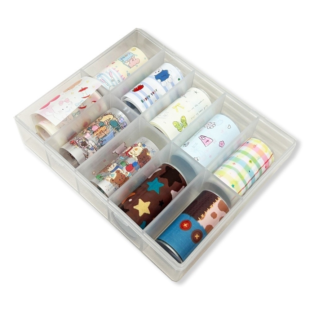 10 ม้วนฟอยล์ติดเล็บหลากสี ลายต - Nail Art Denim บทวิจารณ์และราคา
