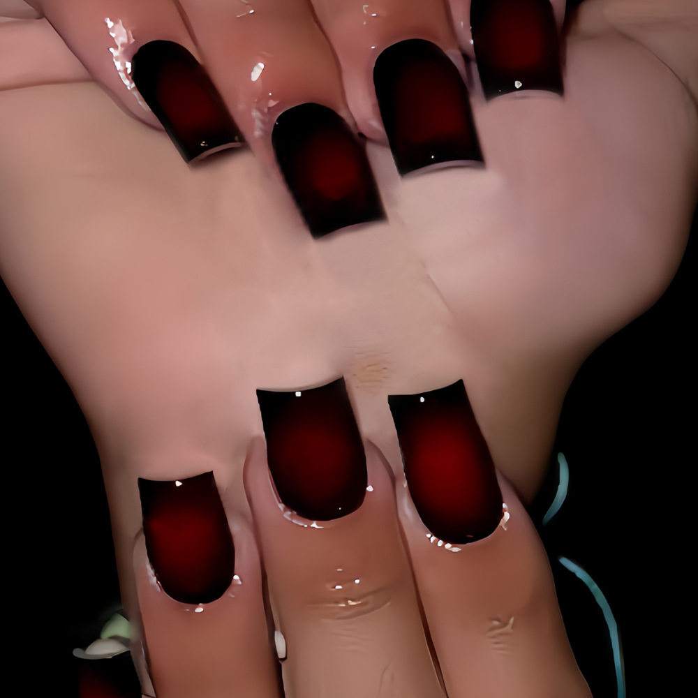 เล็บปลอมทรงสั้นทรงเหลี่ยมสำหรั - Press On Nail Set บทวิจารณ์และราคา