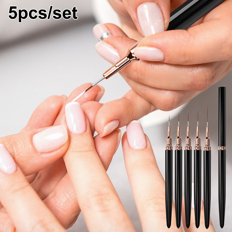 # ชุดแปรงเพ้นท์เล็บมืออาชีพ 5  - Nail Art Sch บทวิจารณ์และราคา