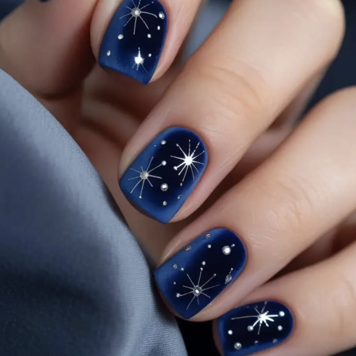 เล็บปลอมสั้น-กลาง ไล่เฉดสีม่วง - Press On Nail Set บทวิจารณ์และราคา