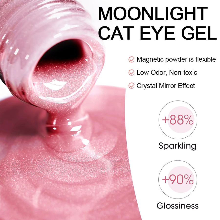 ยาทาเล็บเจลแม่เหล็กสีชมพูแบบกึ - Nail Art Valentines Day บทวิจารณ์และราคา