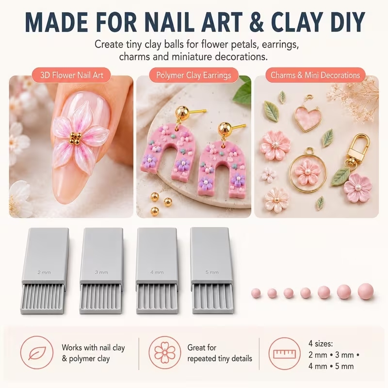 เครื่องมือทำลูกบอลเจล 3D สำหรั - Nail Art Jelly บทวิจารณ์และราคา
