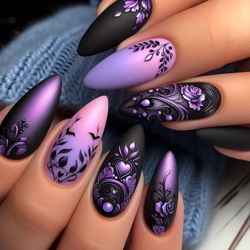 เล็บปลอมขนาดกลางสำหรับผู้หญิงแ - Press On Nail Set บทวิจารณ์และราคา