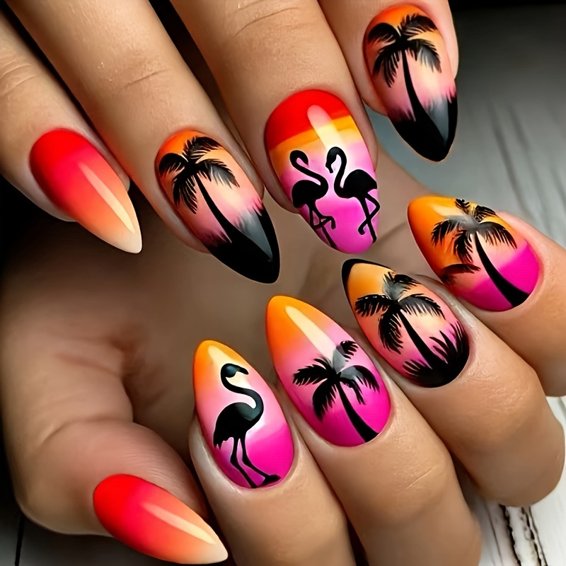 เล็บปลอมขนาดกลางสำหรับผู้หญิงแ - Press On Nail Set บทวิจารณ์และราคา