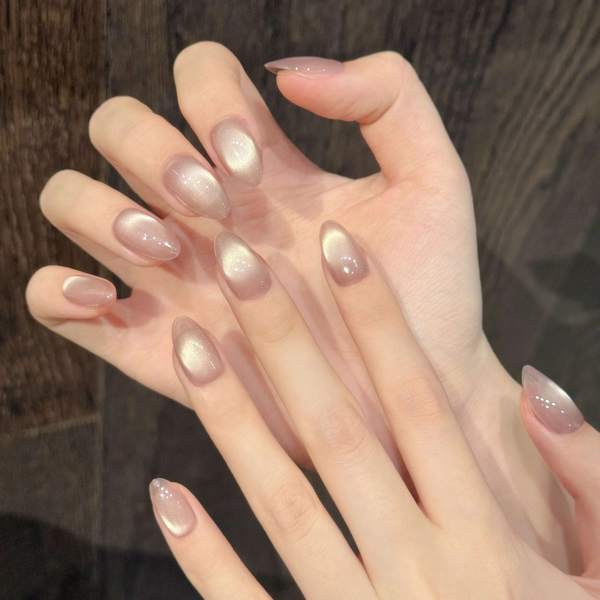 เล็บปลอมกดติด 10 ชิ้น ทำมือ สี - Nail Art Cat Eye บทวิจารณ์และราคา