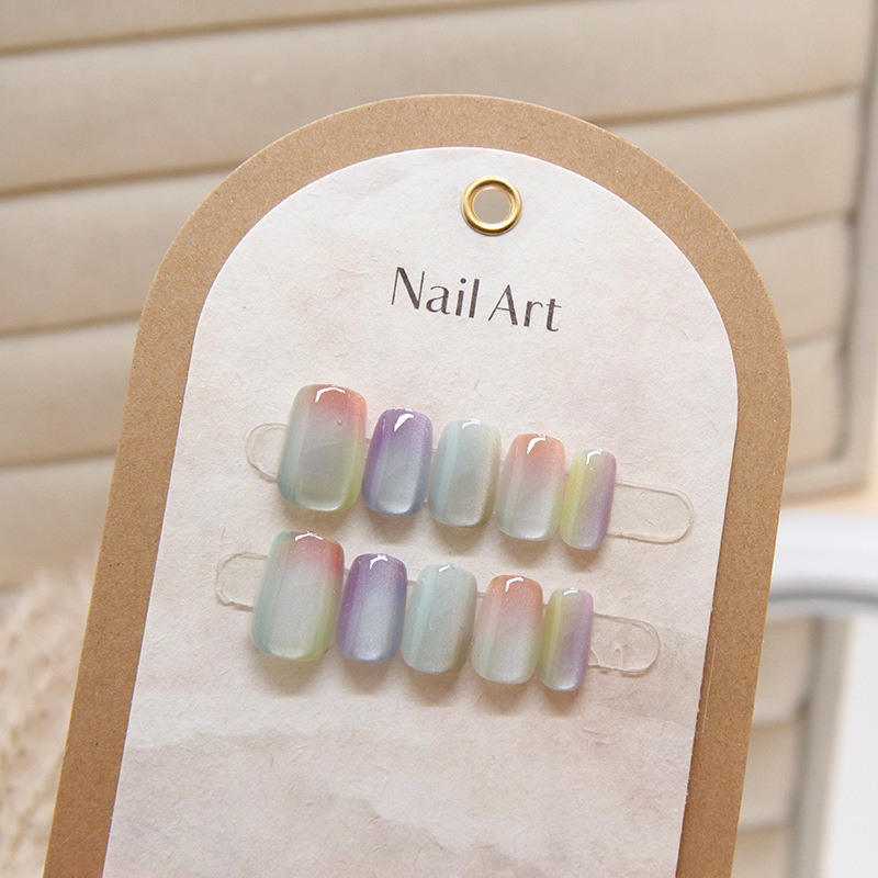 10 ชิ้นผู้หญิงแฟชั่นเก๋หลากสีแ - Nail Art Cat Eye บทวิจารณ์และราคา