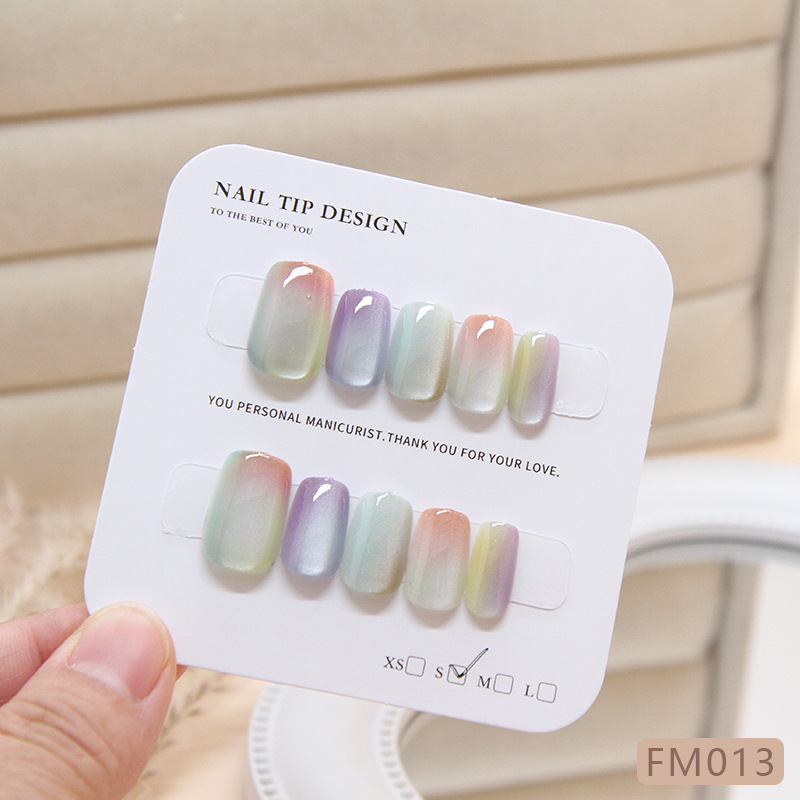10 ชิ้นผู้หญิงแฟชั่นเก๋หลากสีแ - Nail Art Cat Eye บทวิจารณ์และราคา