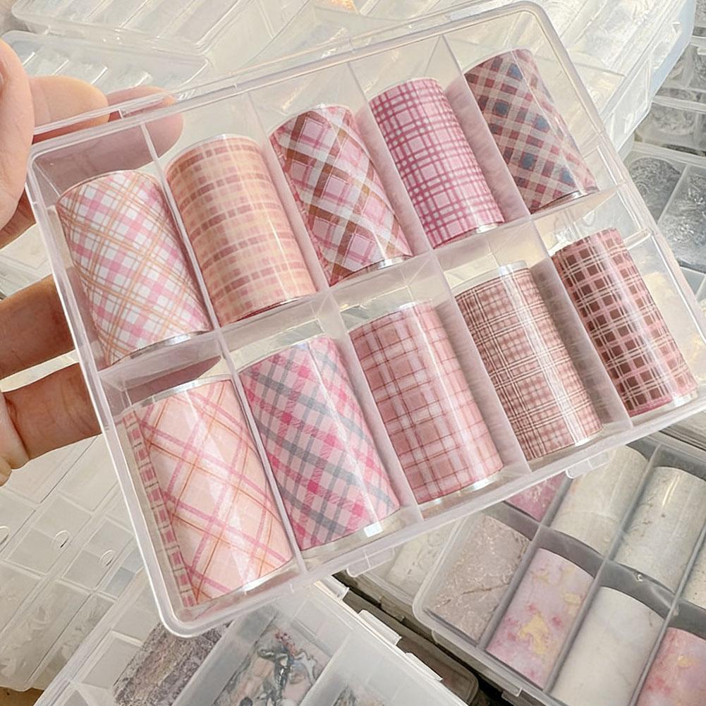 ฟอยล์ติดเล็บลายใหม่ 10 ม้วน สำ - Nail Art Denim บทวิจารณ์และราคา