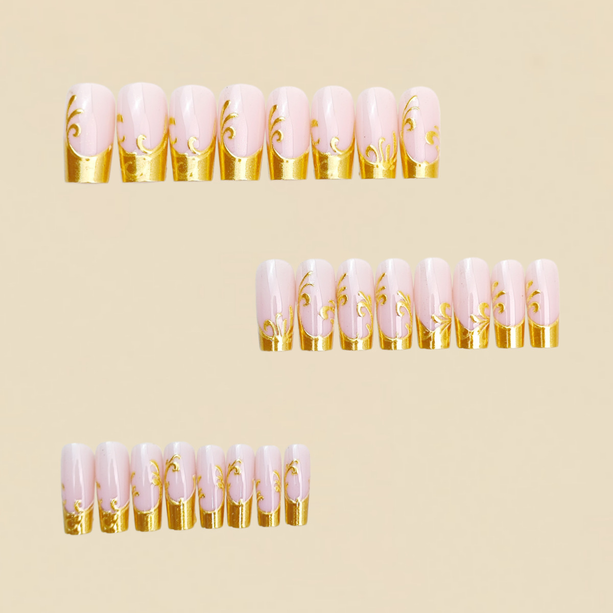 เล็บปลอมสำหรับผู้หญิง ทรงสี่เห - Press On Nail Set บทวิจารณ์และราคา