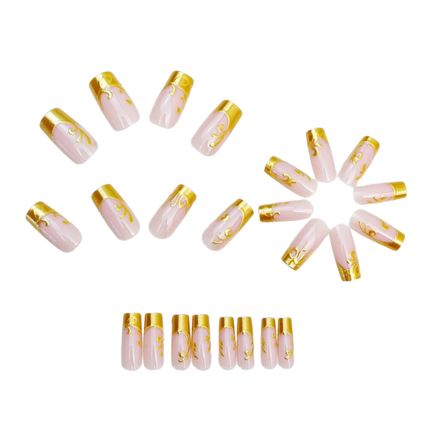 เล็บปลอมสำหรับผู้หญิง ทรงสี่เห - Press On Nail Set บทวิจารณ์และราคา