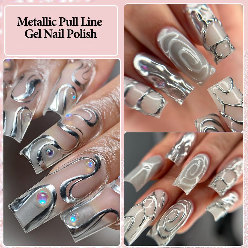 LILYCUTE เจลไลเนอร์เพ้นท์เล็บเ - Nail Art Chrome บทวิจารณ์และราคา